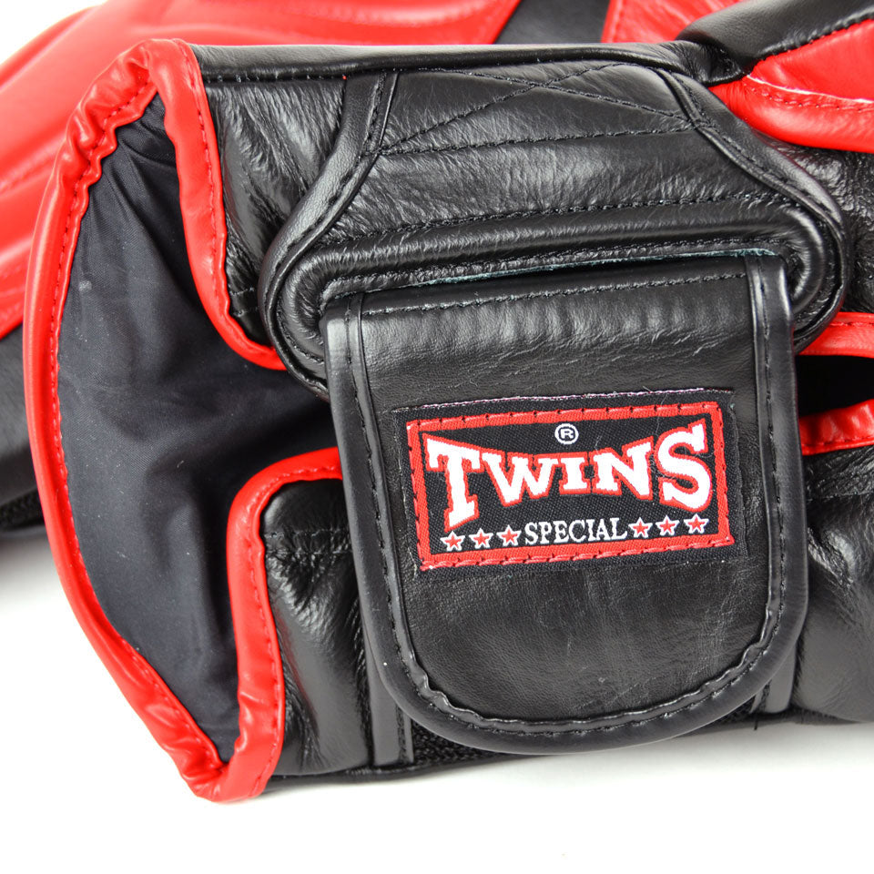 Twins BGVL6 Deluxe Sparring Gloves Red/Black - Gymzey.com