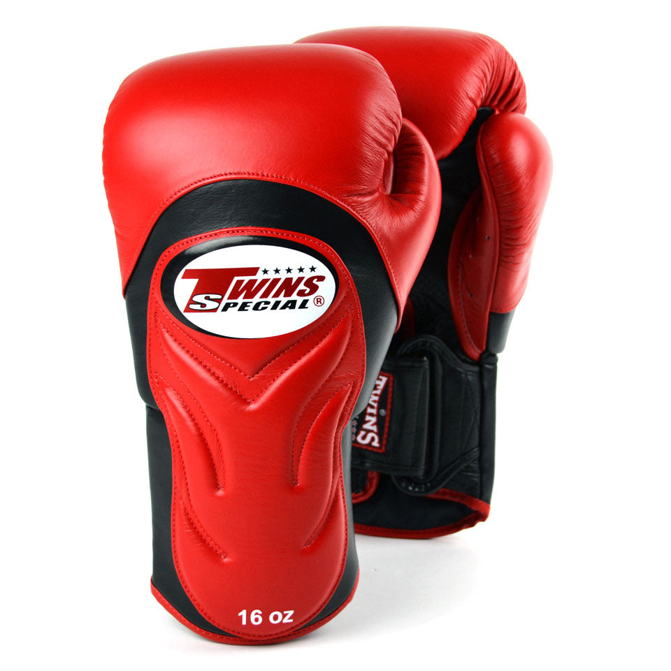 Twins BGVL6 Deluxe Sparring Gloves Red/Black - Gymzey.com
