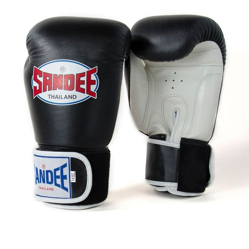 Sandee ABG1 Authentic 2 Tone Boxing Gloves Black/ White