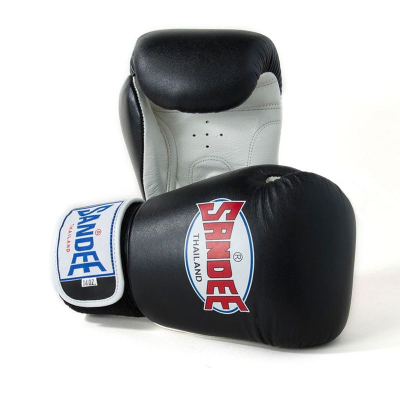Sandee ABG1 Authentic 2 Tone Boxing Gloves Black/ White