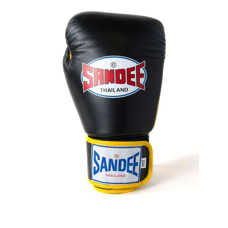 Sandee ABG1 Authentic 2 Tone Boxing Gloves Black/ Yellow