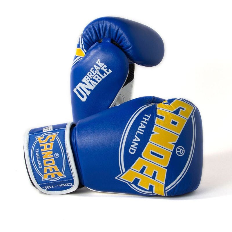 Sandee Cool-Tec Kids Muay Thai Gloves Blue/Yellow