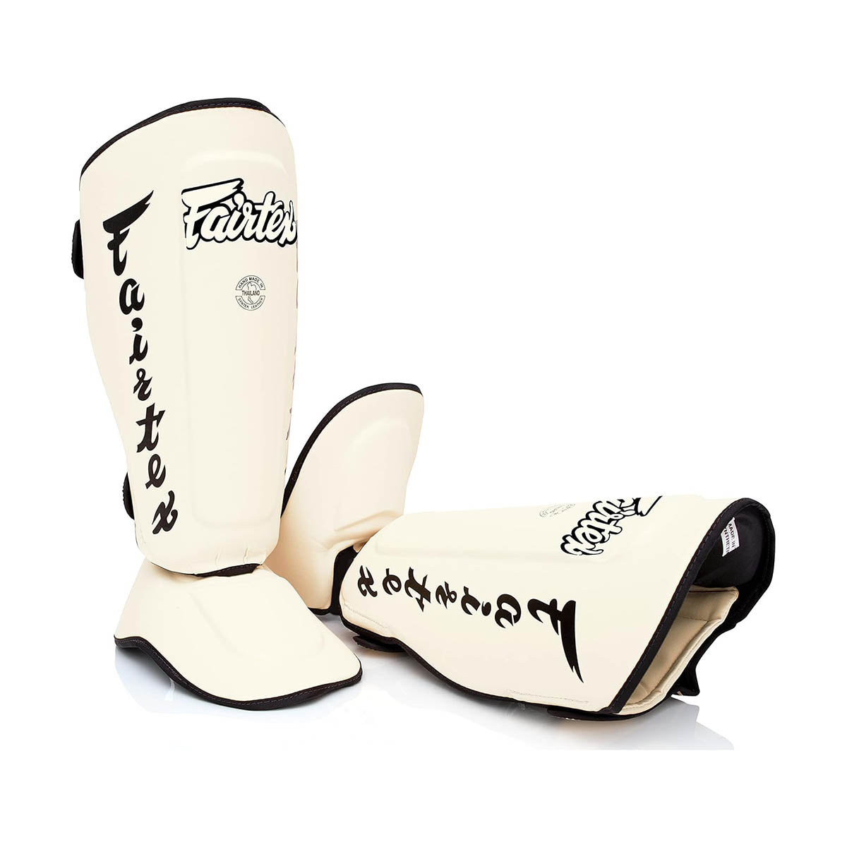 Fairtex SP7 Twister Detachable Shin Guards White