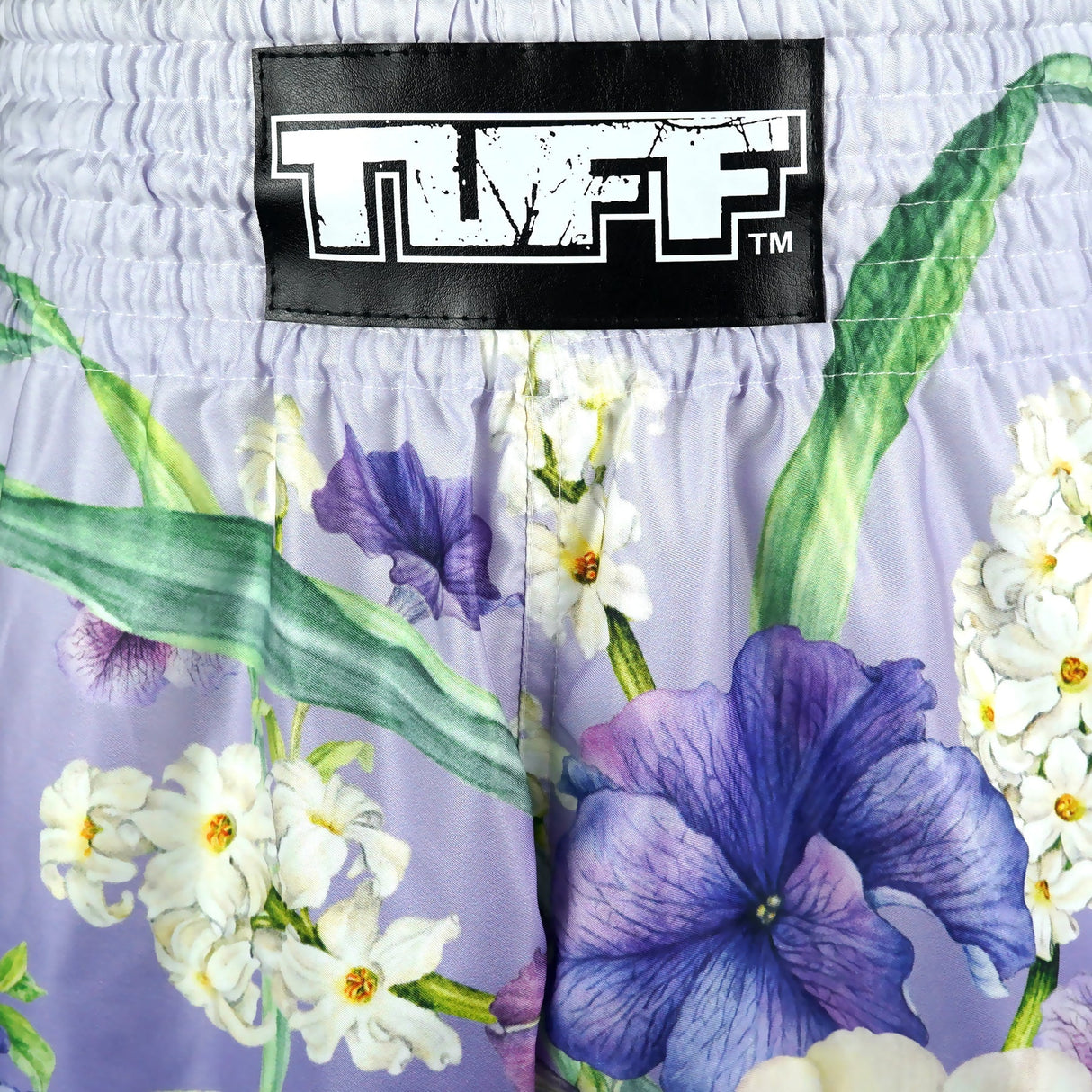 RMS124 TUFF High-Cut Retro Muaythai Shorts Purple An-Chan