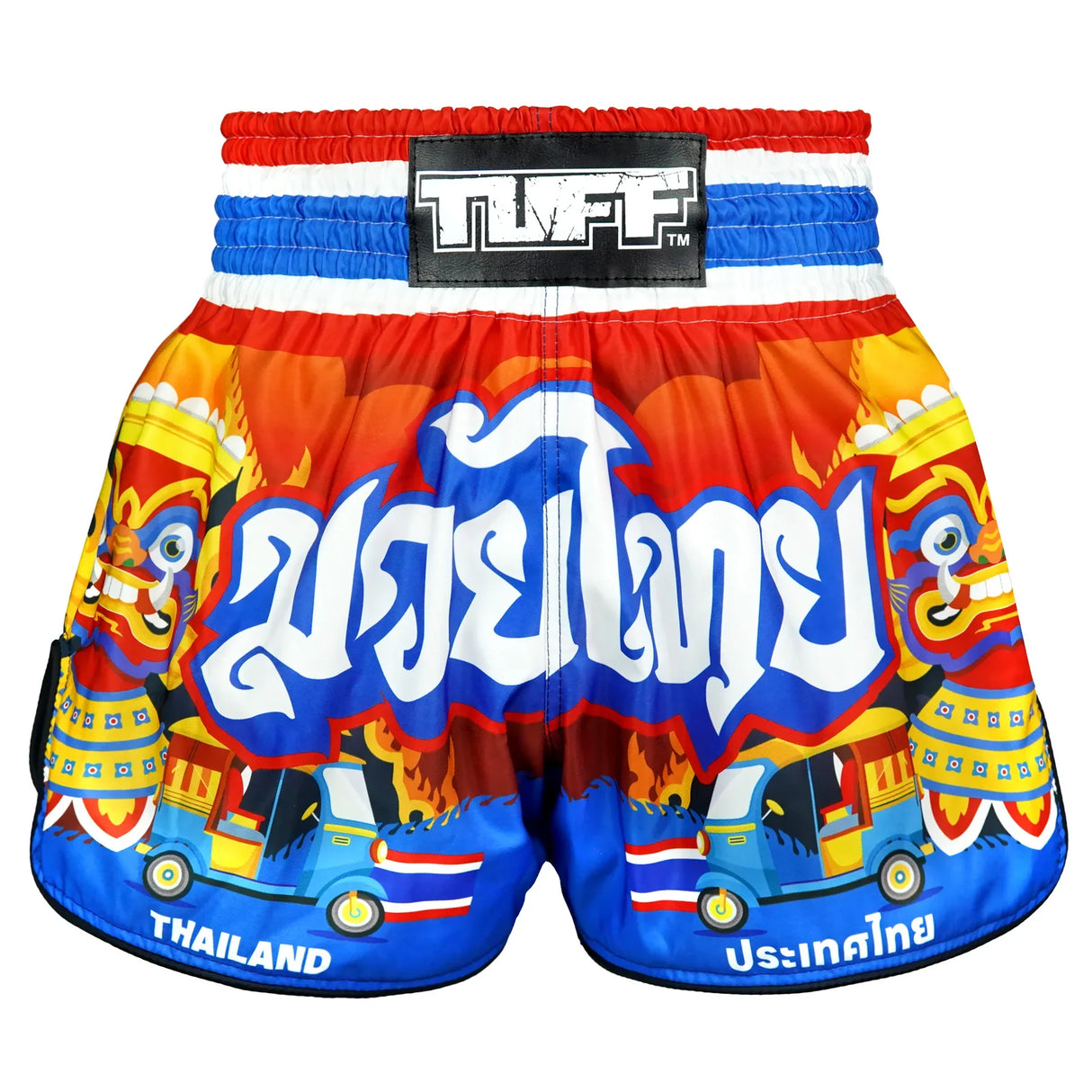 RMS126 TUFF High-Cut Retro Muaythai Shorts The Siam in Motion
