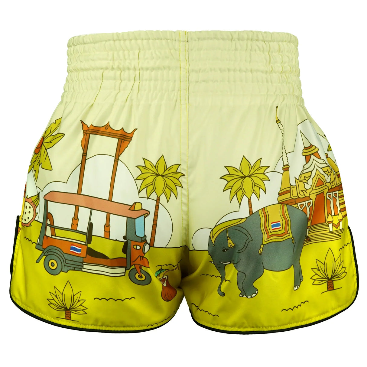 RMS127 TUFF High-Cut Retro Muaythai Shorts The Sunshine Journey