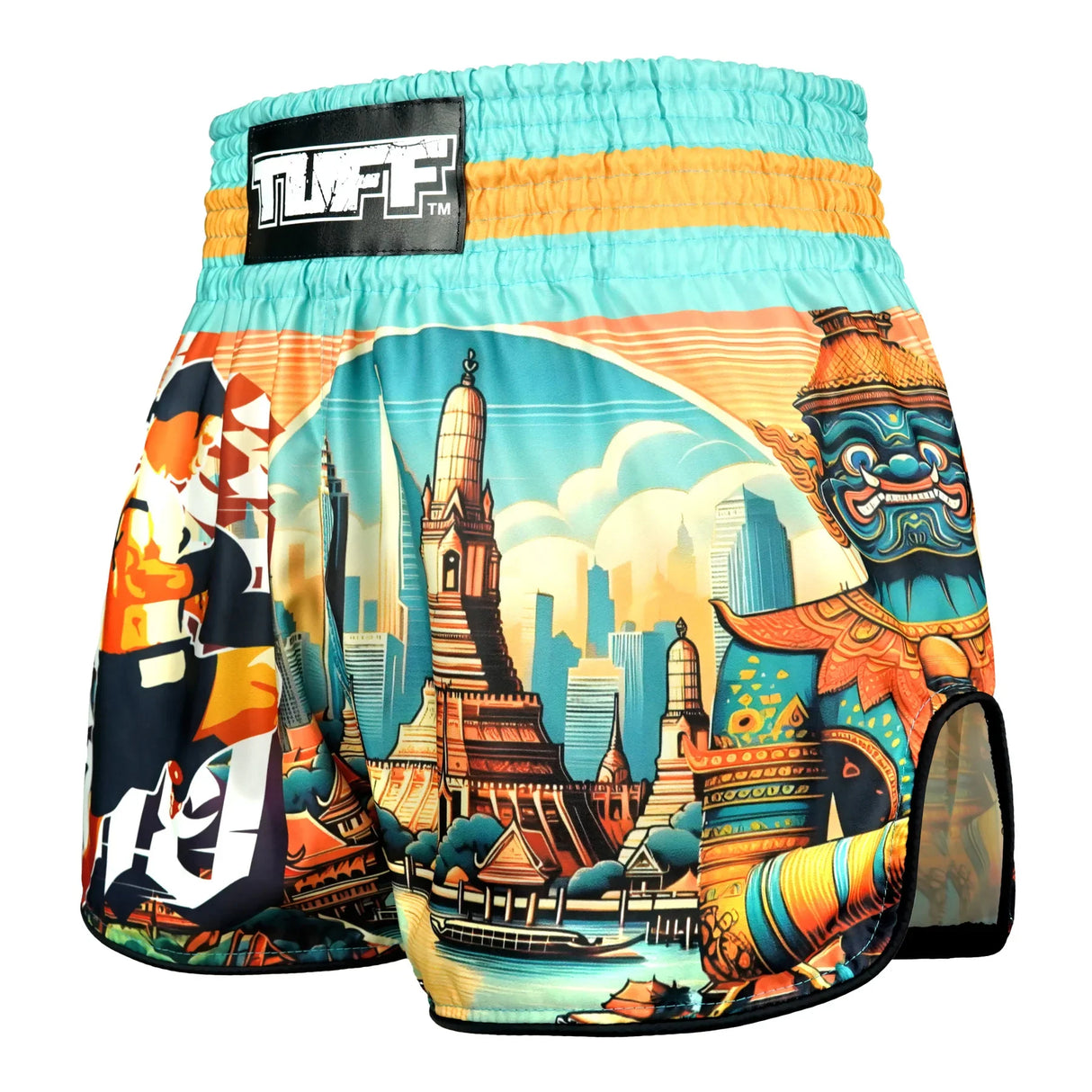 RMS128 TUFF High-Cut Retro Muaythai Shorts The Legacy of Thailand