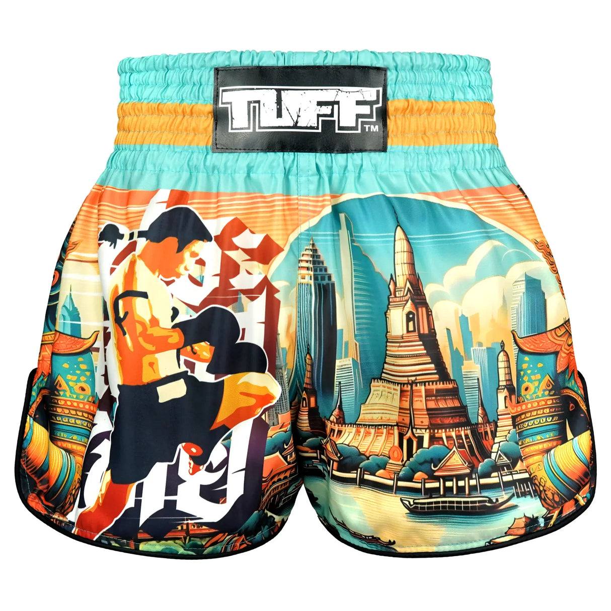 RMS128 TUFF High-Cut Retro Muaythai Shorts The Legacy of Thailand