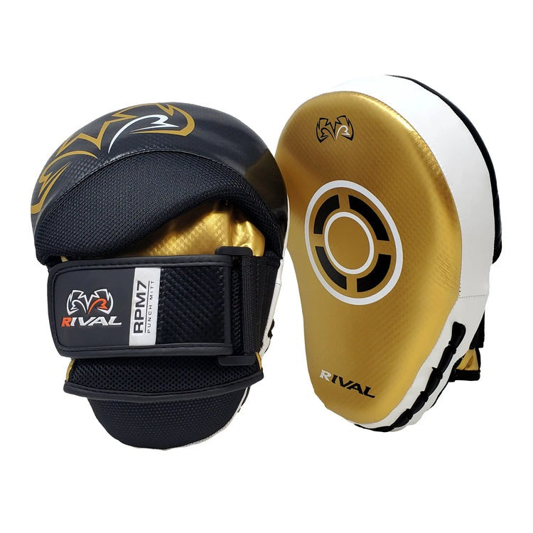 Rival RPM7 Fitness Plus Punch Mitts Black/Gold