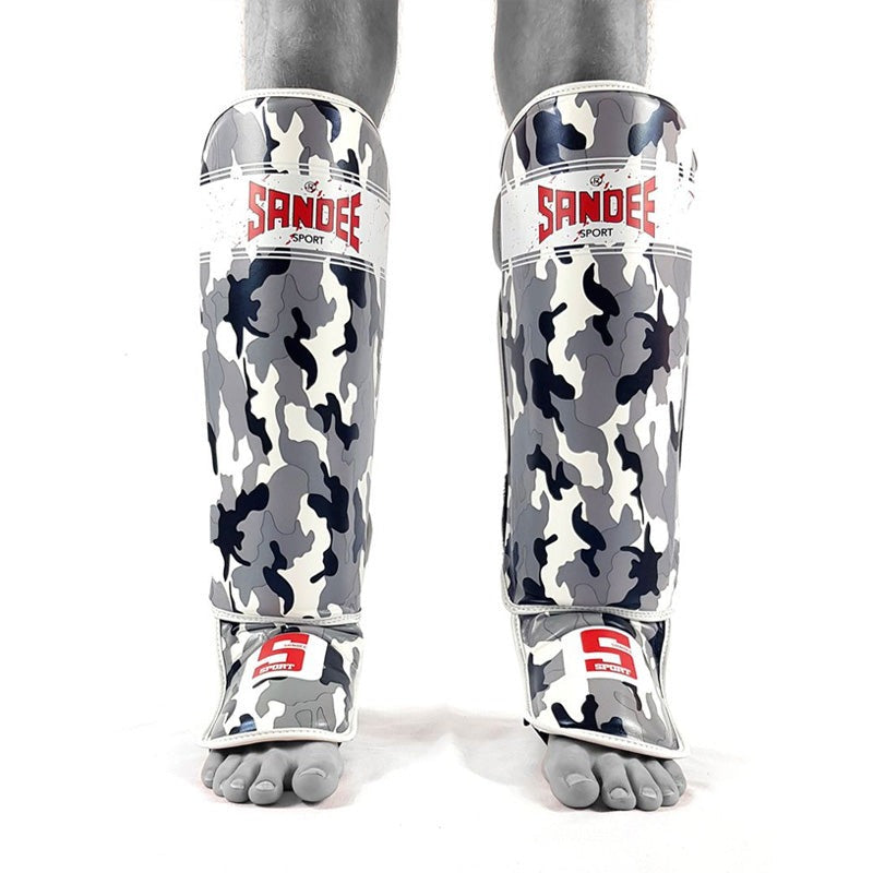Sandee Sport Slim Shinguards Camo Grey