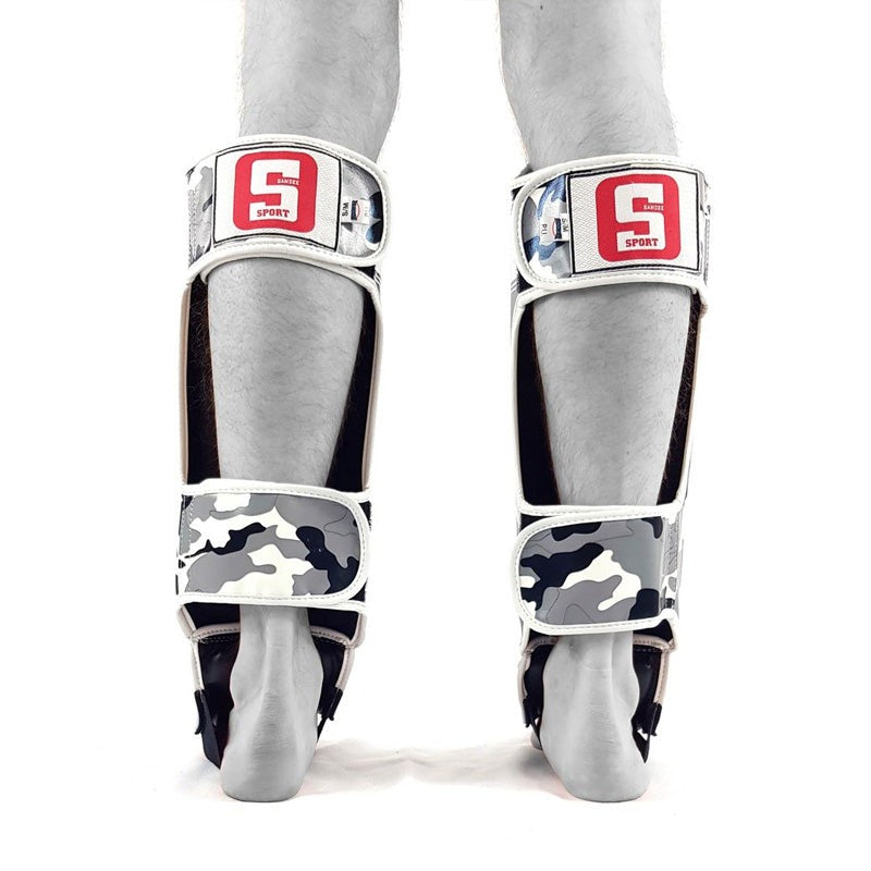 Sandee Sport Slim Shinguards Camo Grey