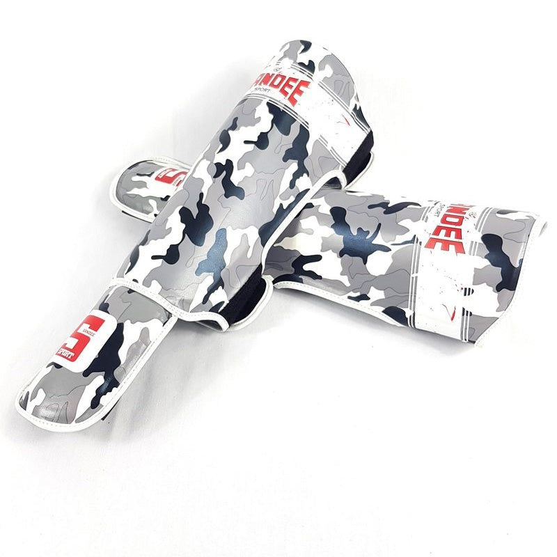 Sandee Sport Slim Shinguards Camo Grey