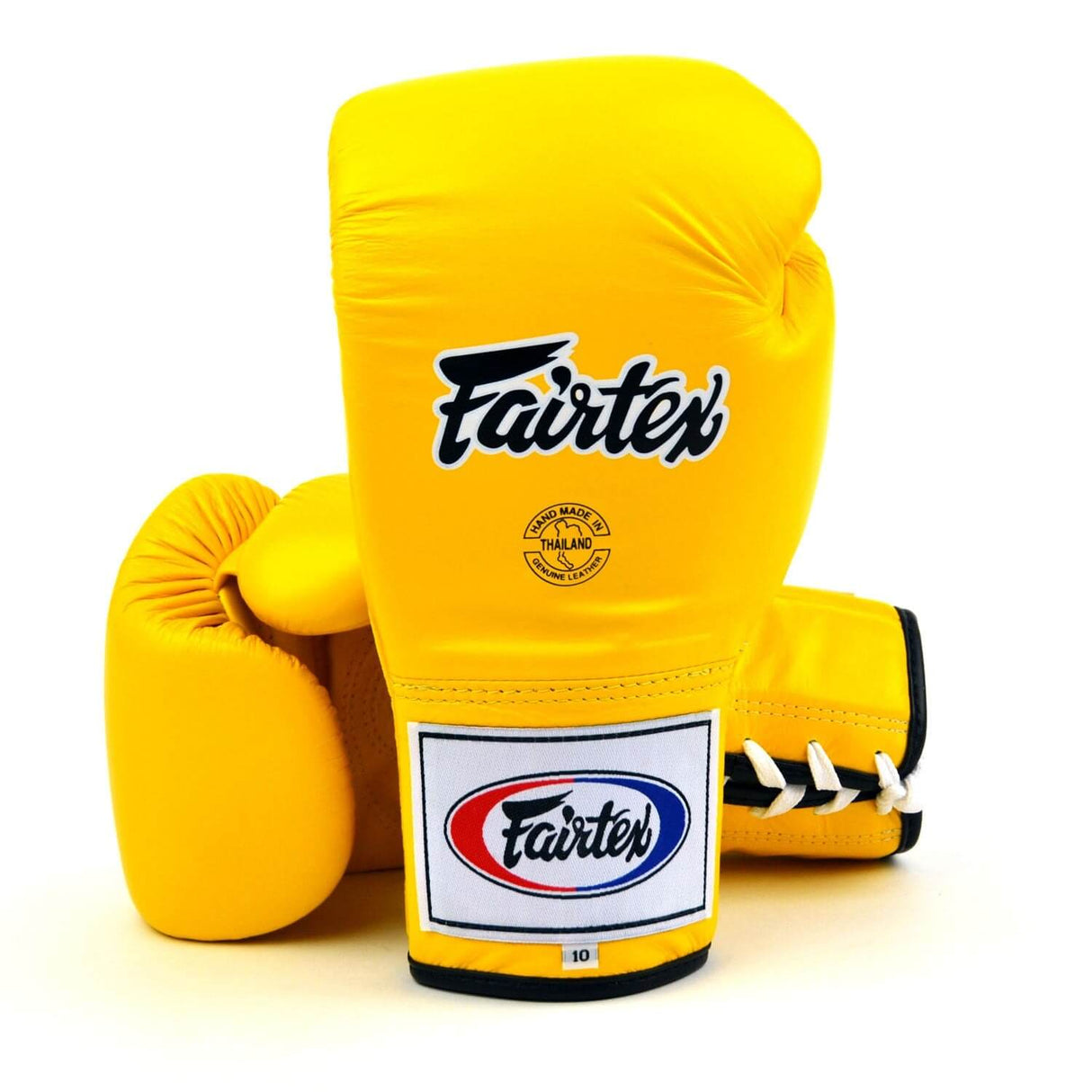Fairtex BGL6 Lace-up Competition Gloves Yellow