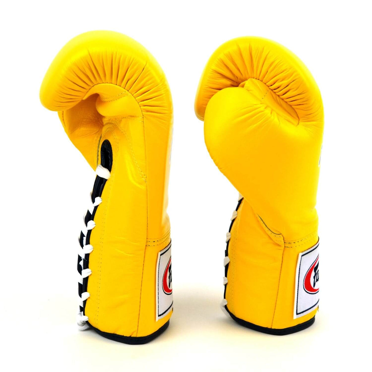 Fairtex BGL6 Lace-up Competition Gloves Yellow