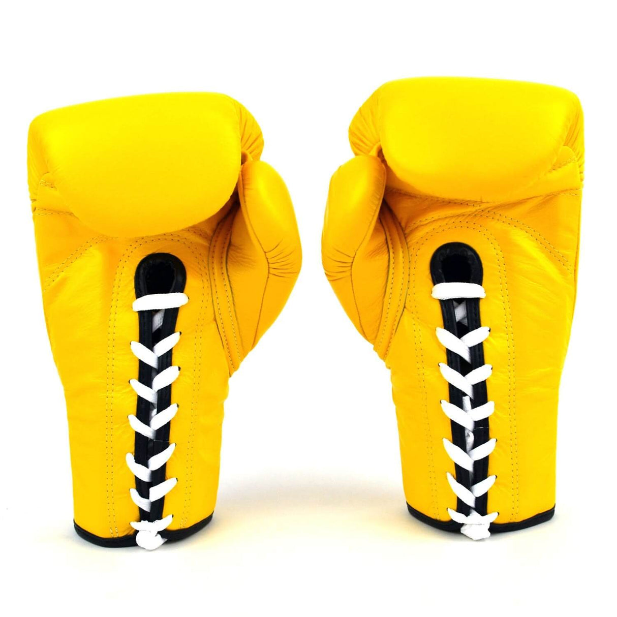 Fairtex BGL6 Lace-up Competition Gloves Yellow