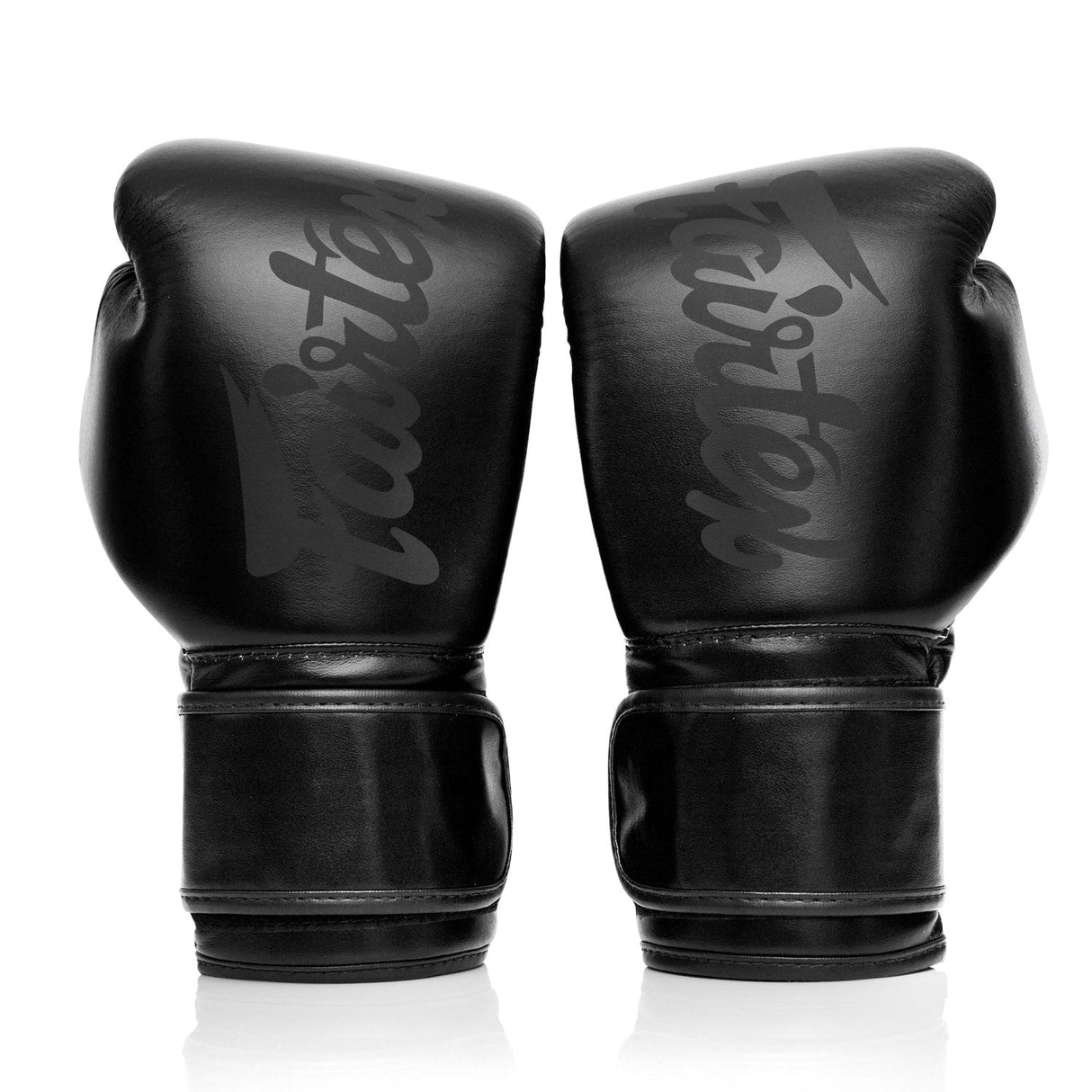 Fairtex BGV14SB Microfibre Boxing Gloves - Solid Black
