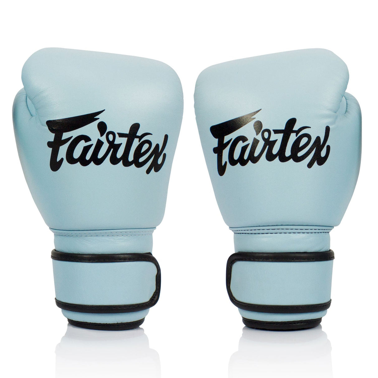 BGV20 Fairtex Leather Boxing Gloves Pastel Blue