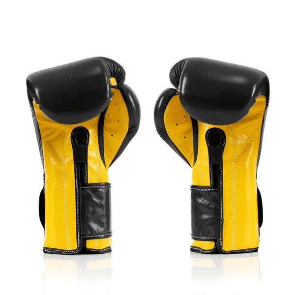 Fairtex BGV9 Mexican Style Boxing Gloves Black-Yellow