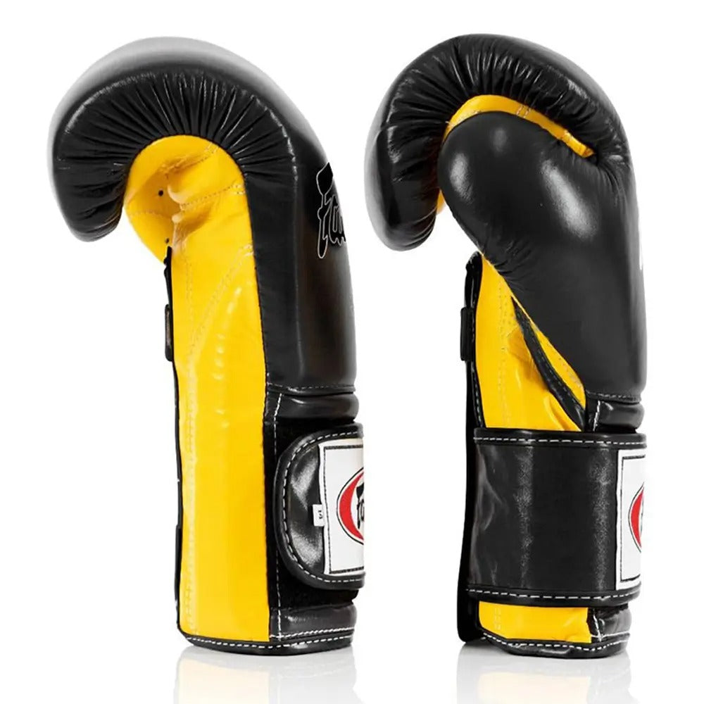 Fairtex BGV9 Mexican Style Boxing Gloves Black-Yellow