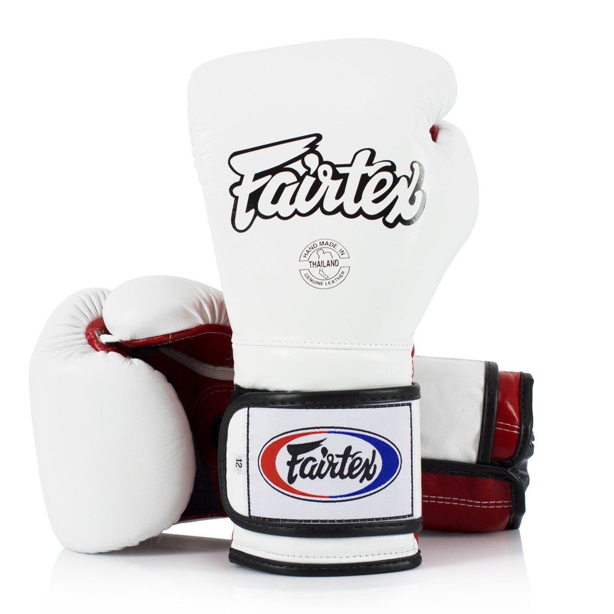 BGV9 Fairtex Mexican Style Boxing Gloves White-Red