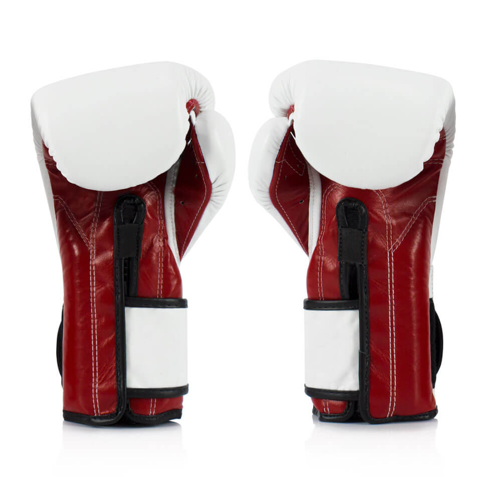 Fairtex BGV9 Mexican Style Boxing Gloves White/Red