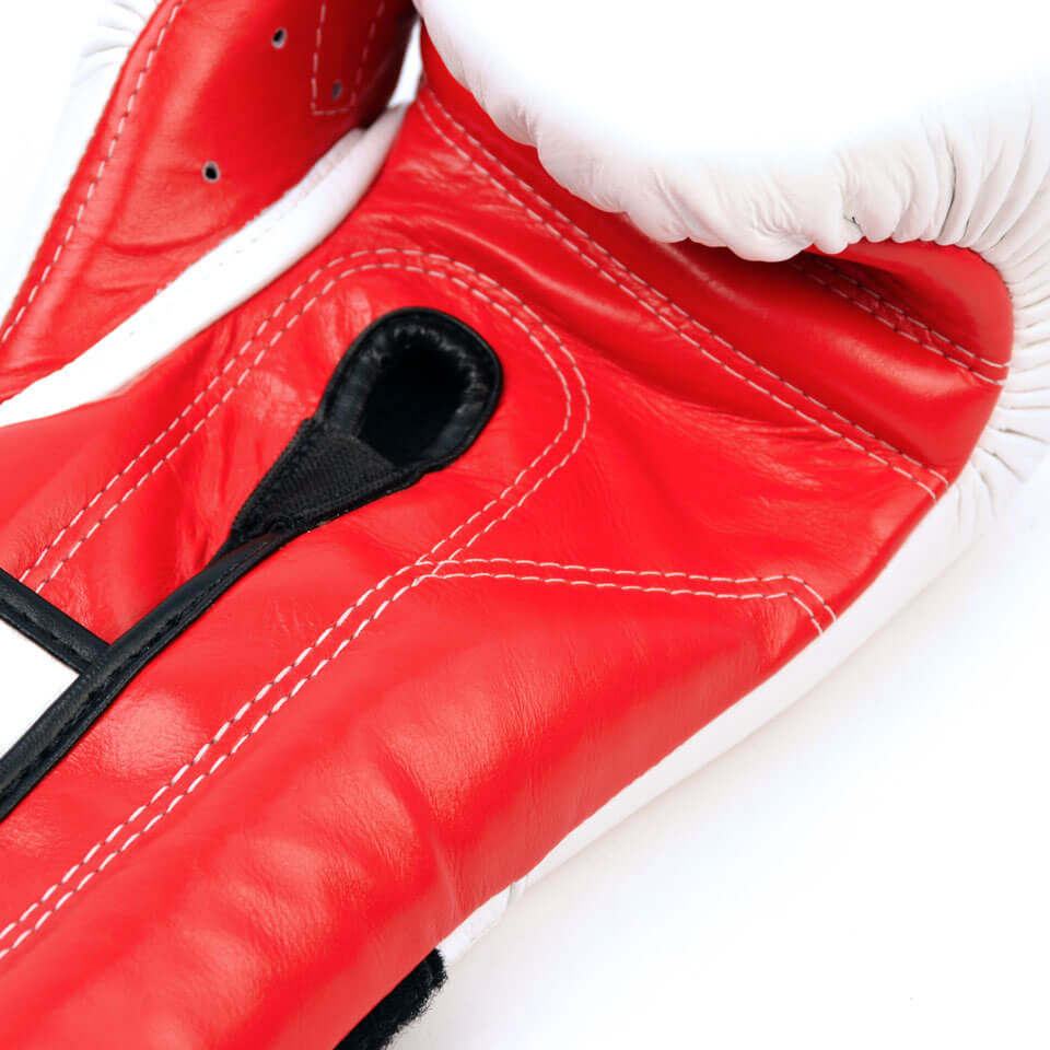 Fairtex BGV9 Mexican Style Boxing Gloves White/Red