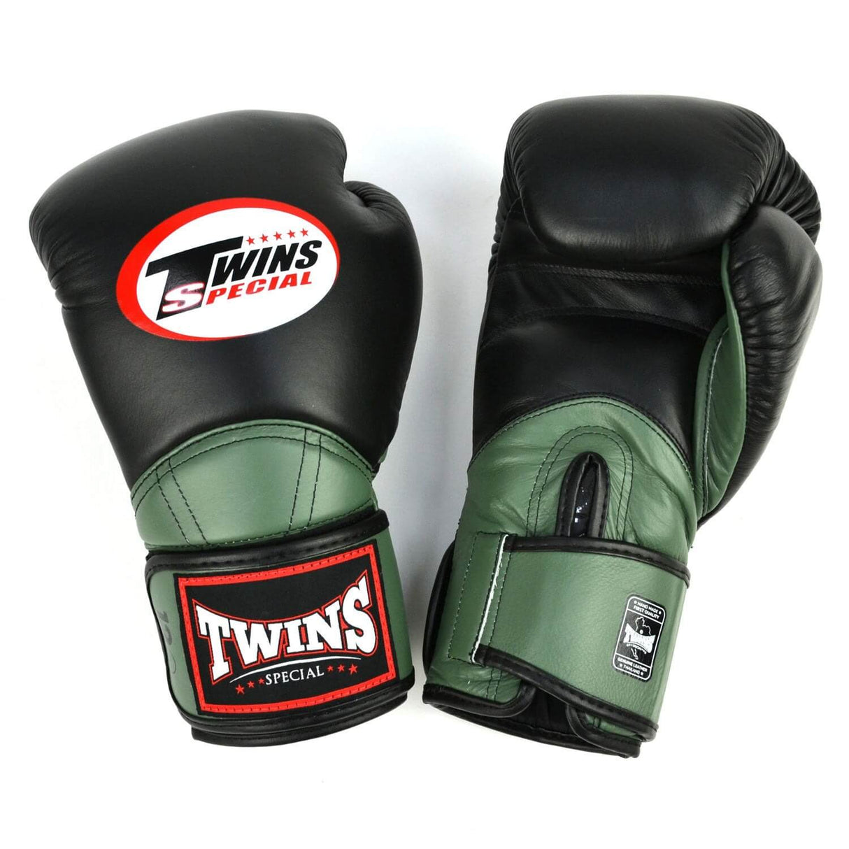 Twins BGVL11 Long-Cuff Boxing Gloves Black/Olive