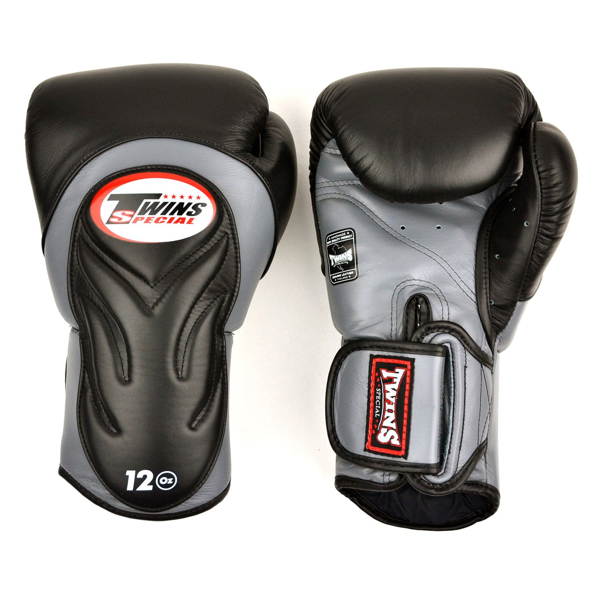 Twins Special BGVL6 Long-Cuff Boxing Gloves Black-Grey