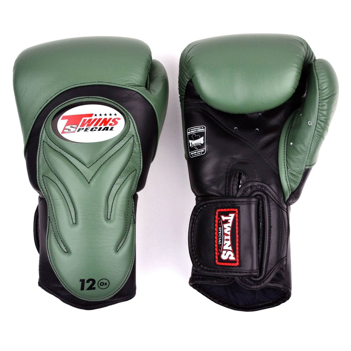 Twins BGVL6 Deluxe Sparring Gloves Olive/Black