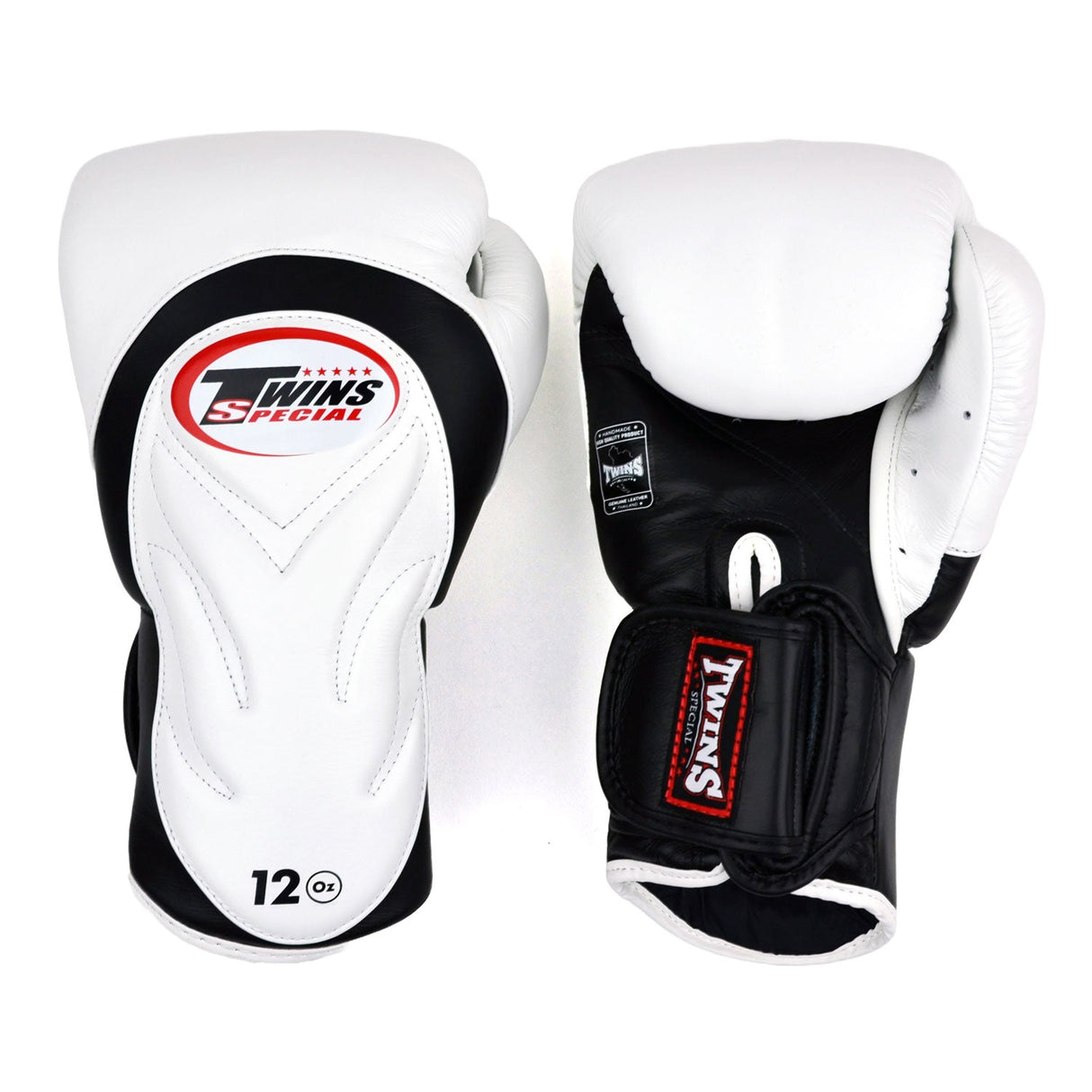 Twins Special BGVL6 Long-Cuff Boxing Gloves White-Black