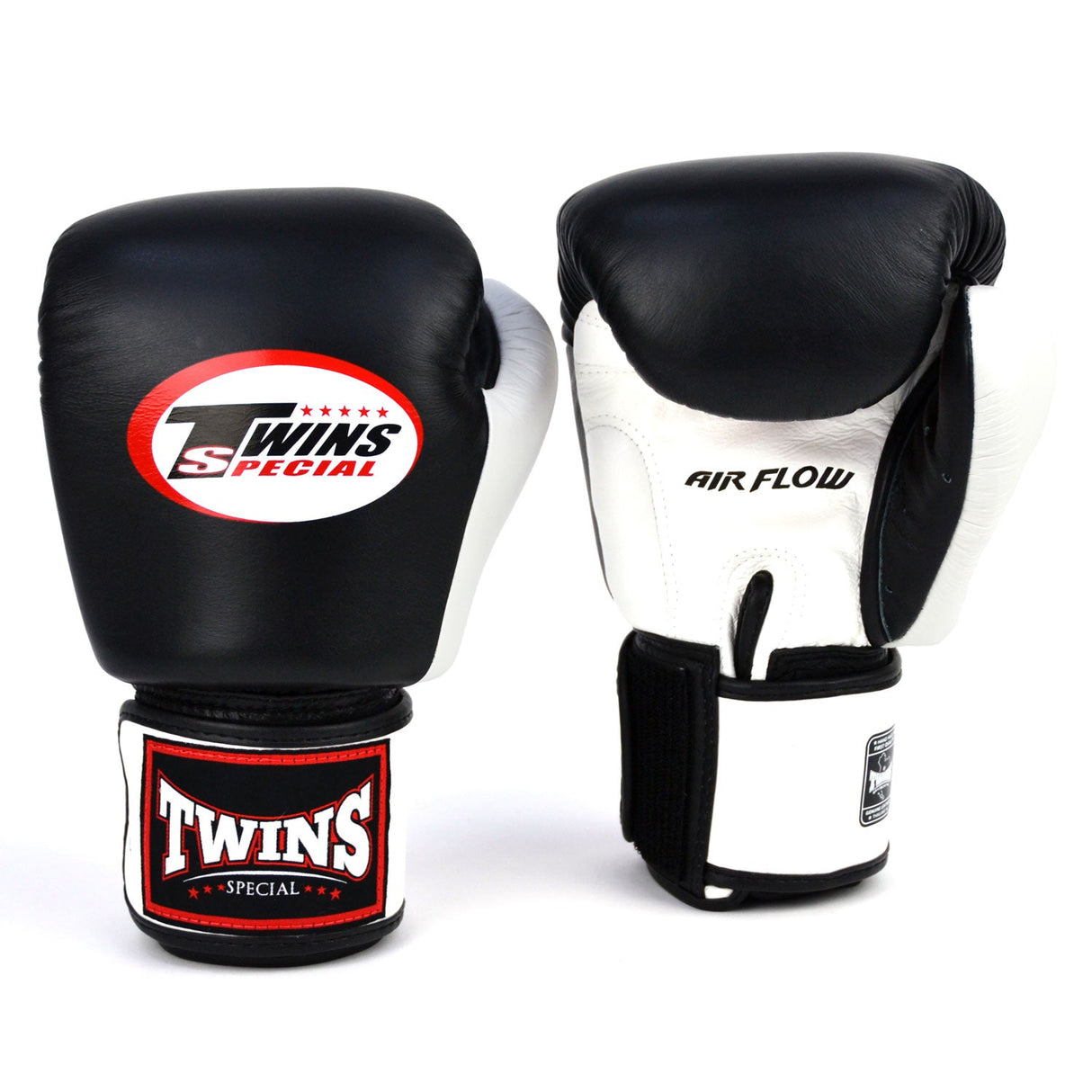Twins Special BGVLA2-2T Air Flow Boxing Gloves - Black-White-Red