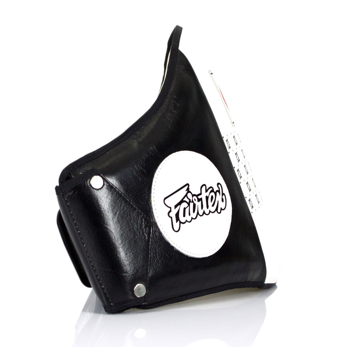 BPV1 Fairtex Standard Leather Belly Pad White-Black