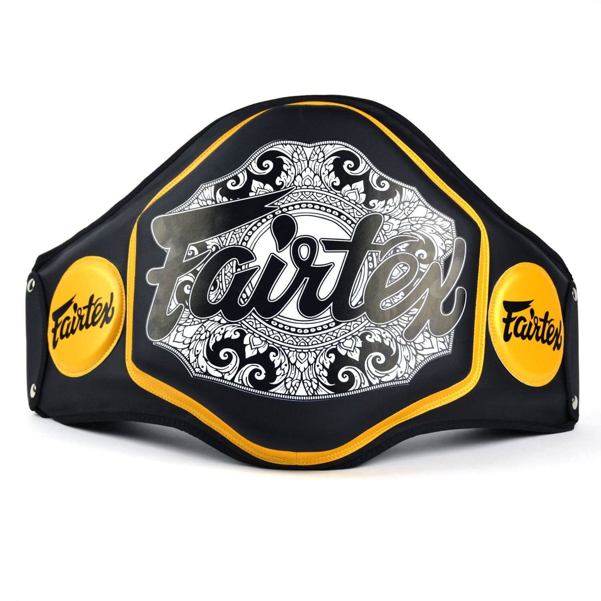 Fairtex BPV3 Microfiber Belly Pad Black-Gold