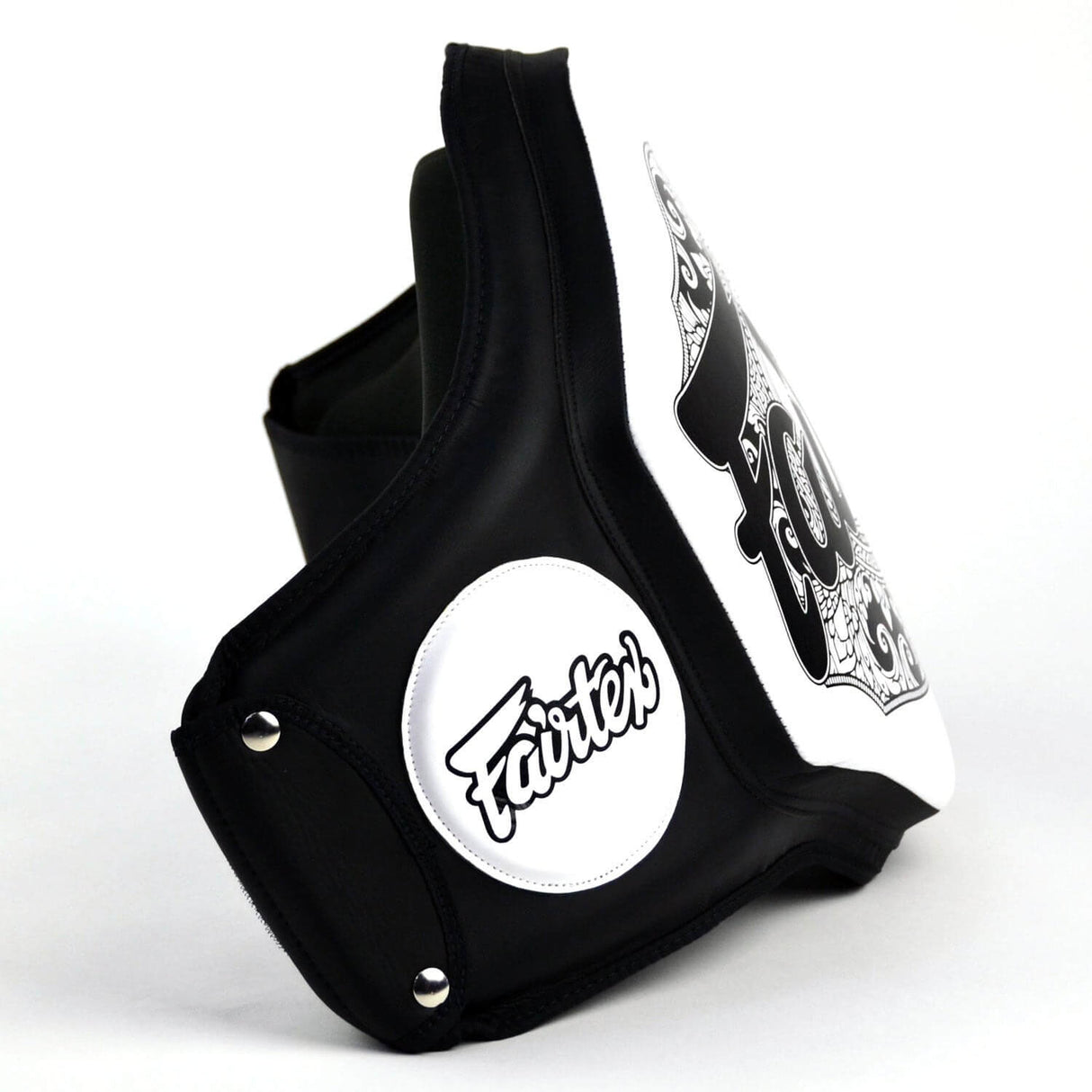 Fairtex BPV3 Microfiber Belly Pad Black-White