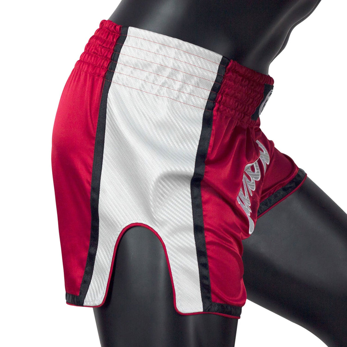 BS1704 Fairtex Slim Fit Muaythai Shorts Red-White