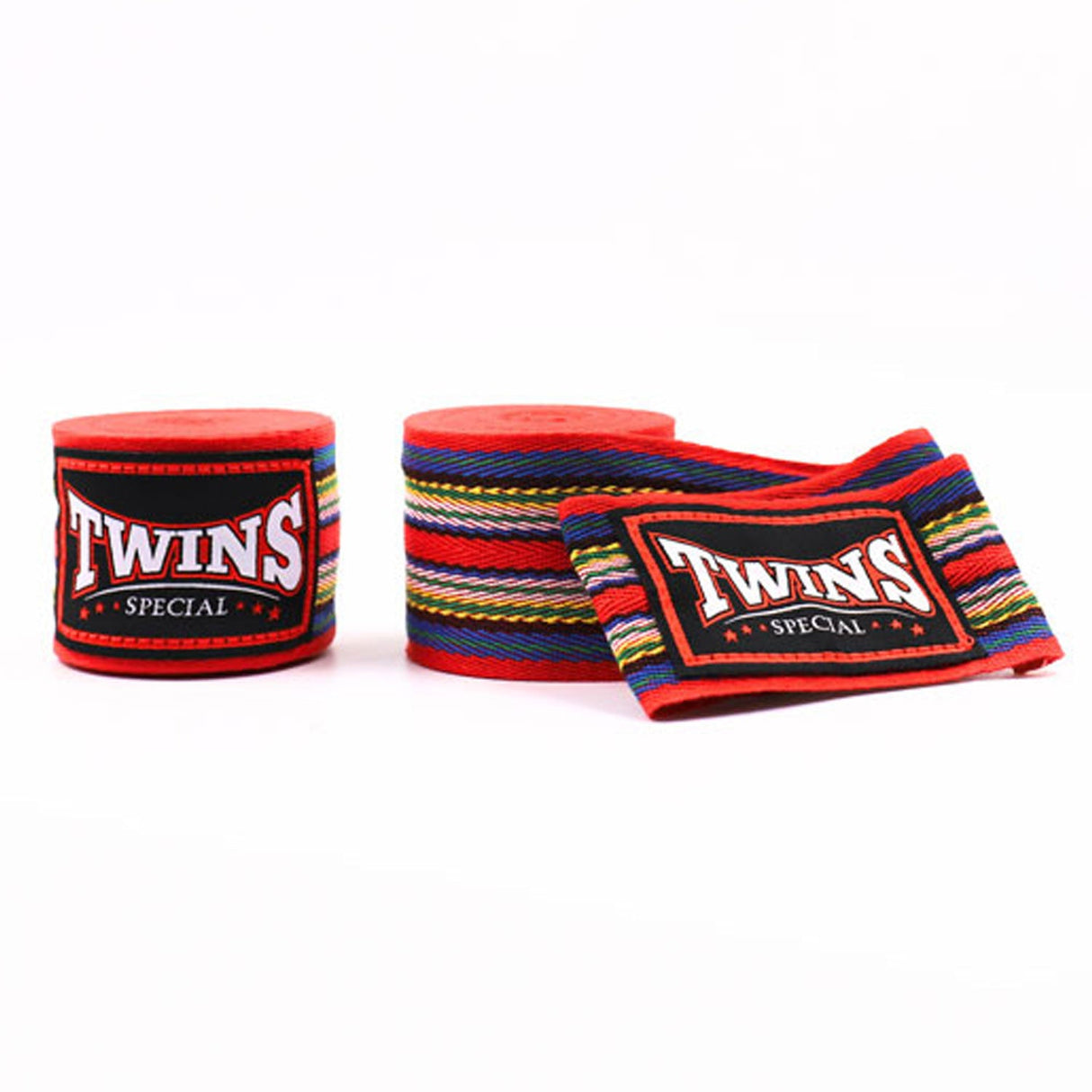 Twins Special CH2 5m Cotton Handwraps - Red Striped