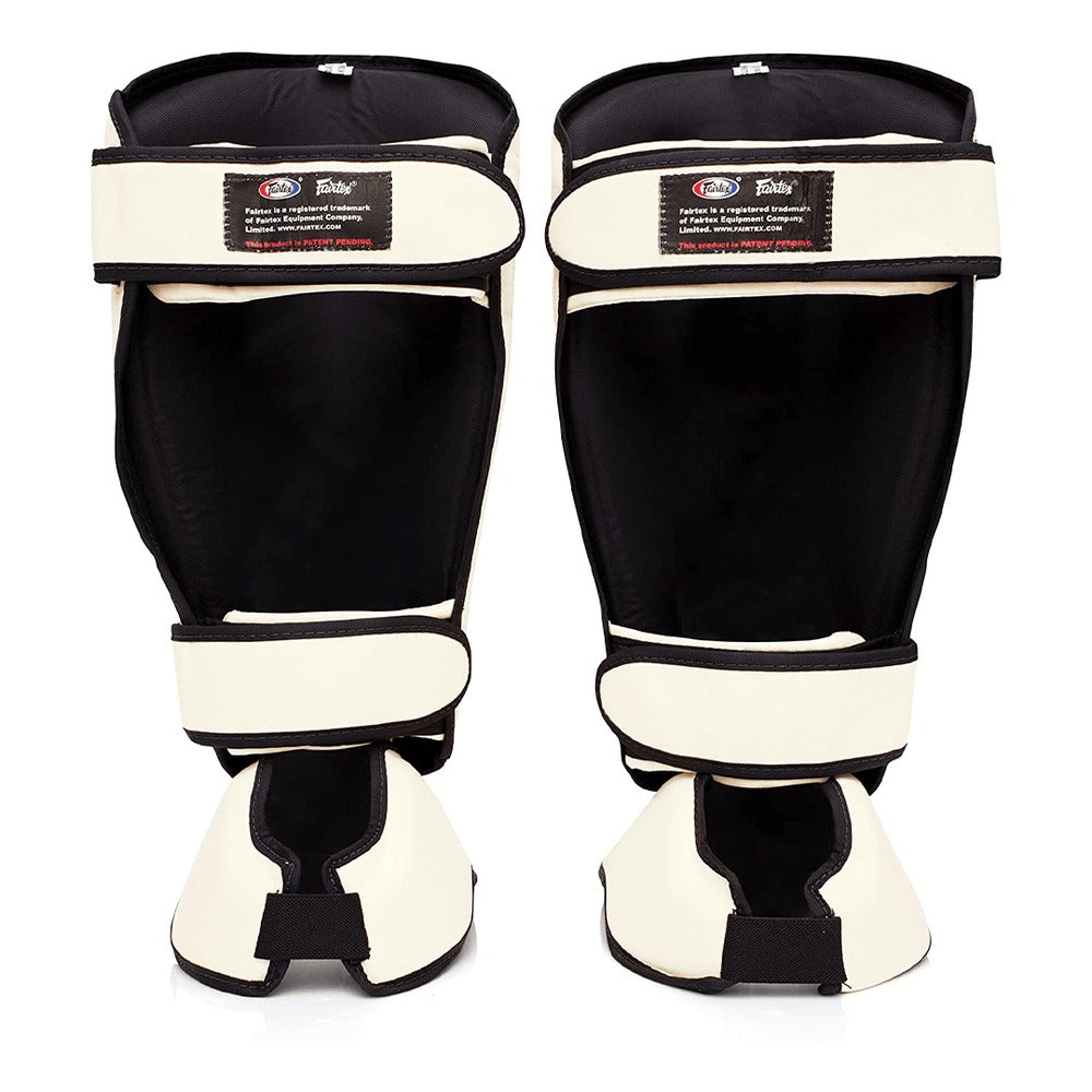 Fairtex SP7 Twister Detachable Shin Guards - White