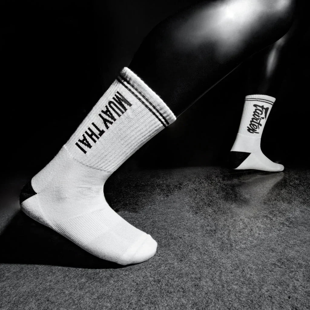 Fairtex Sports Socks White-Black