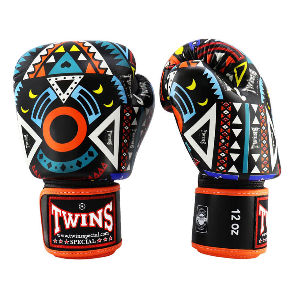 Twins FBGVL3-57 Aztec Boxing Gloves Orange