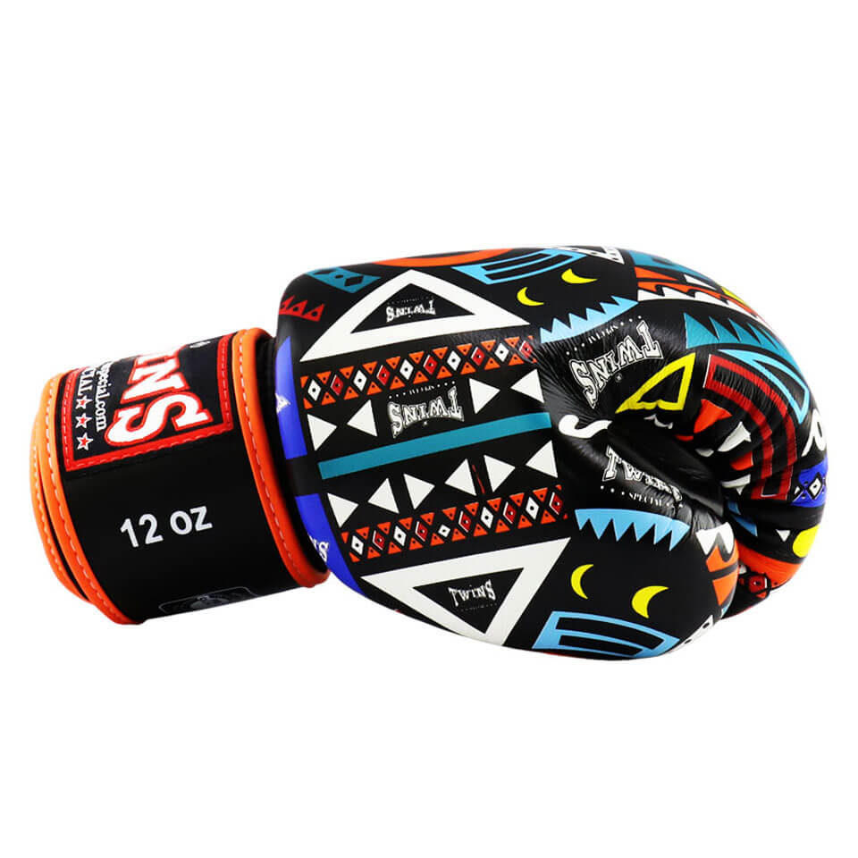 Twins FBGVL3-57 Aztec Boxing Gloves Orange