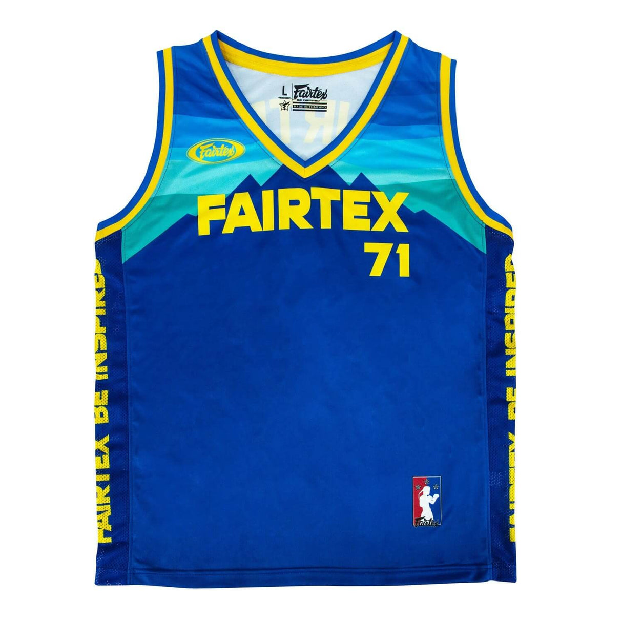 Fairtex JS26 Basketball Jersey Blue-Yellow
