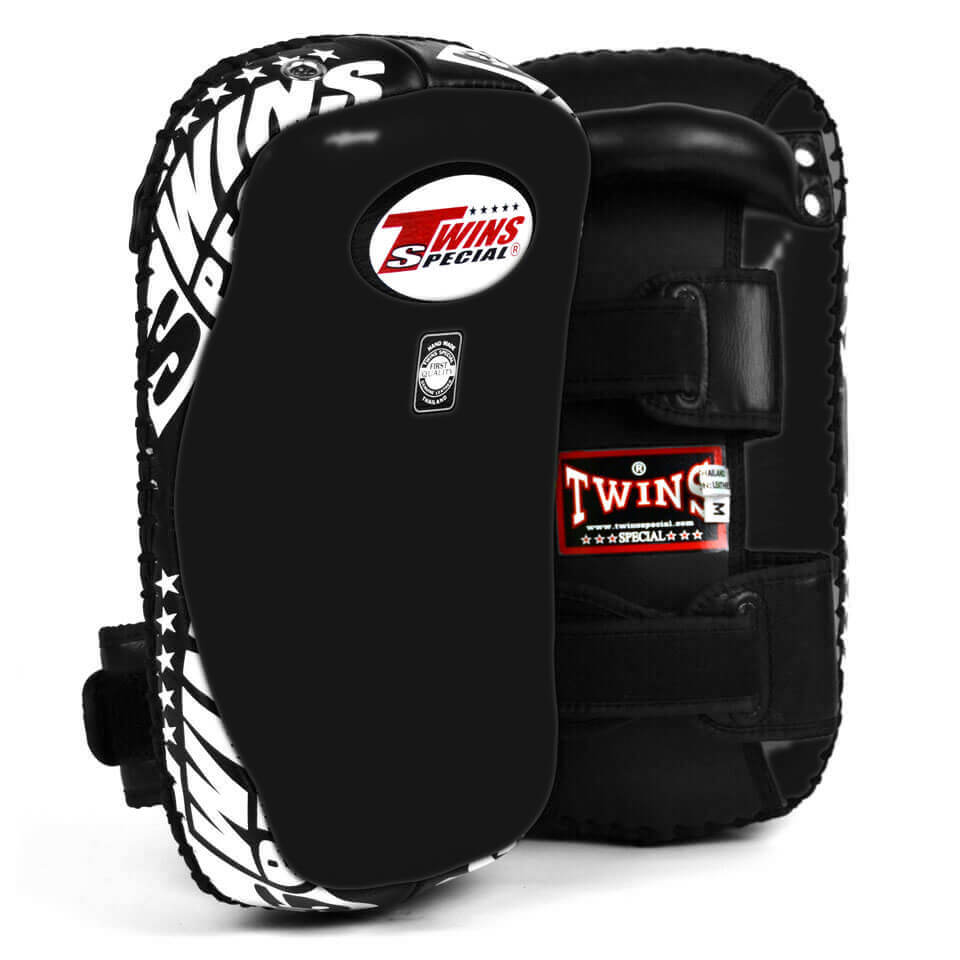 Twins KPL10 Leather Thai Kick Pads Black