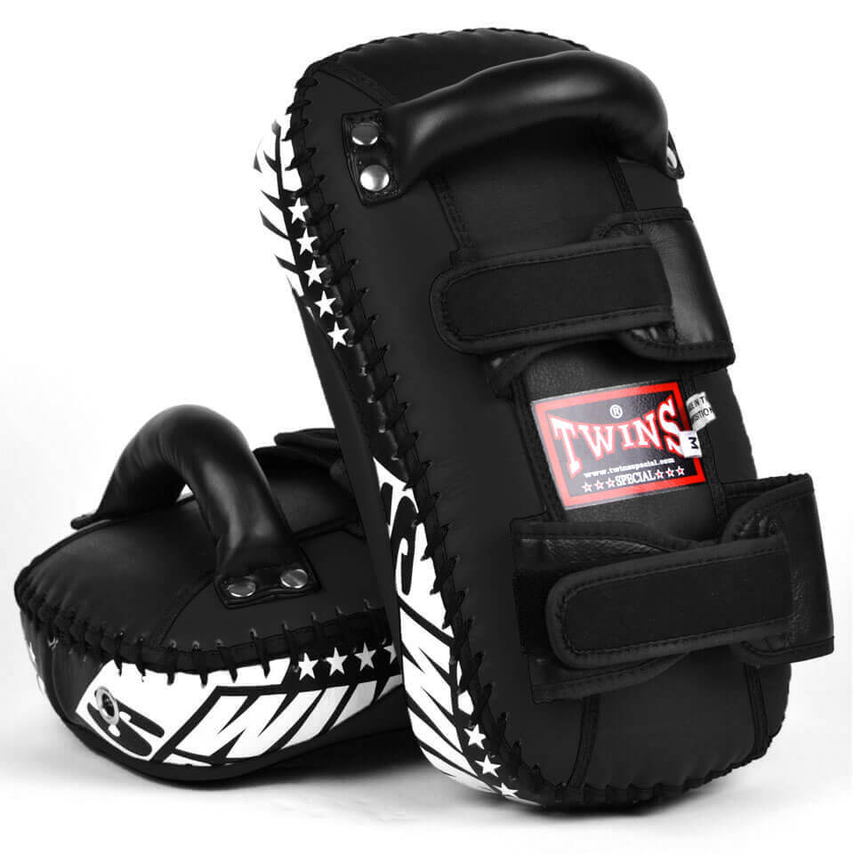 Twins KPL10 Leather Thai Kick Pads Black