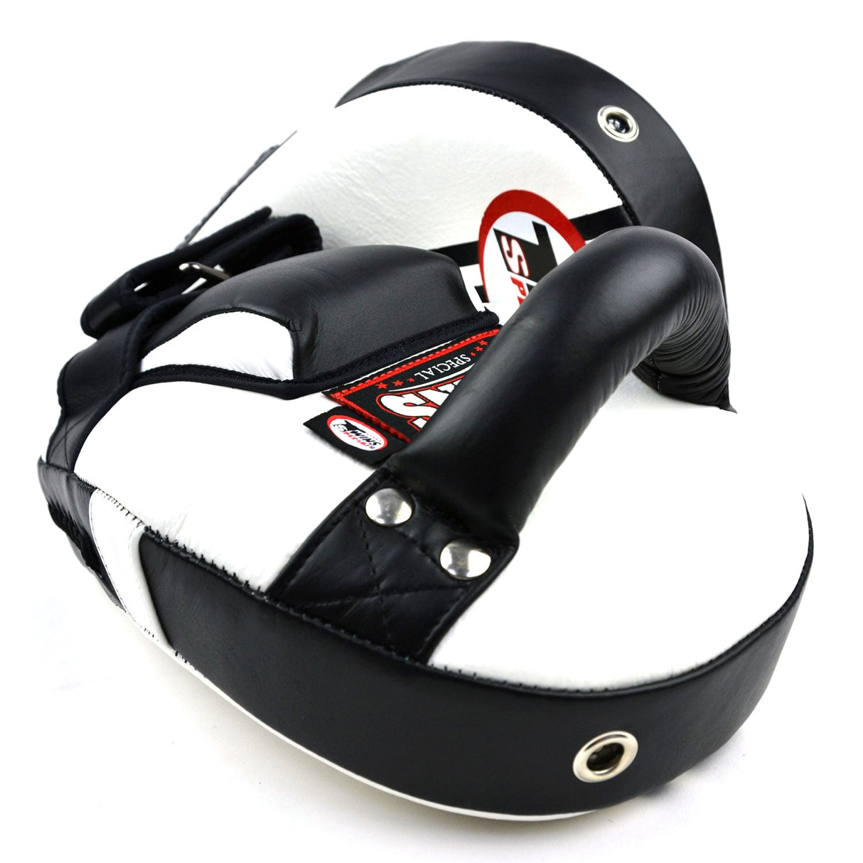 KPL11 Twins Curved Leaf-Shape Kick Pads White-Black