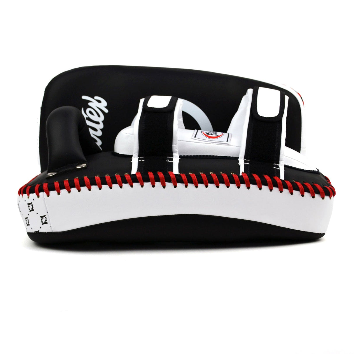 KPLC5 Fairtex Microfibre Thai Kick Pads Black-White
