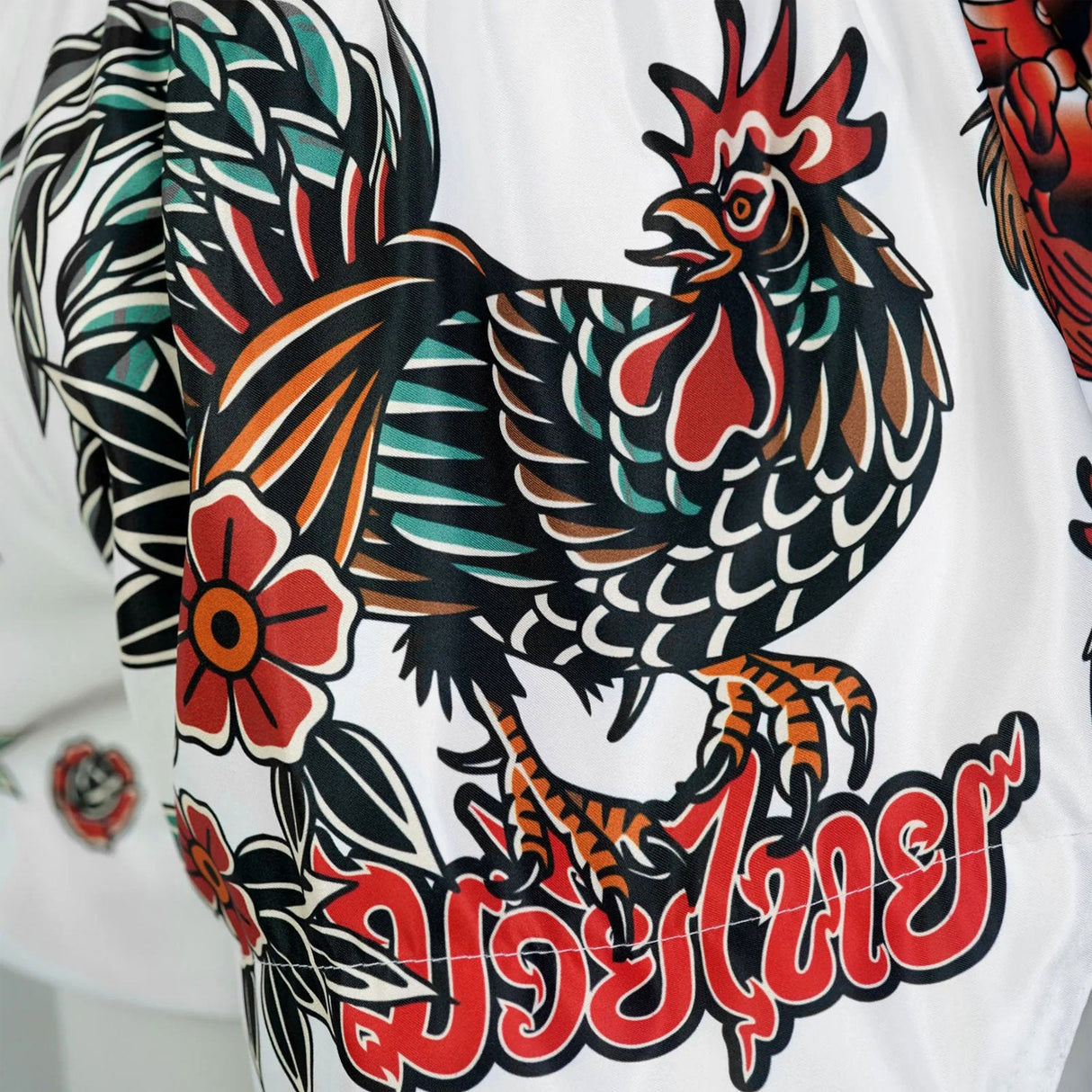 MS677 TUFF Muay Thai Shorts Origin of Thai Rooster