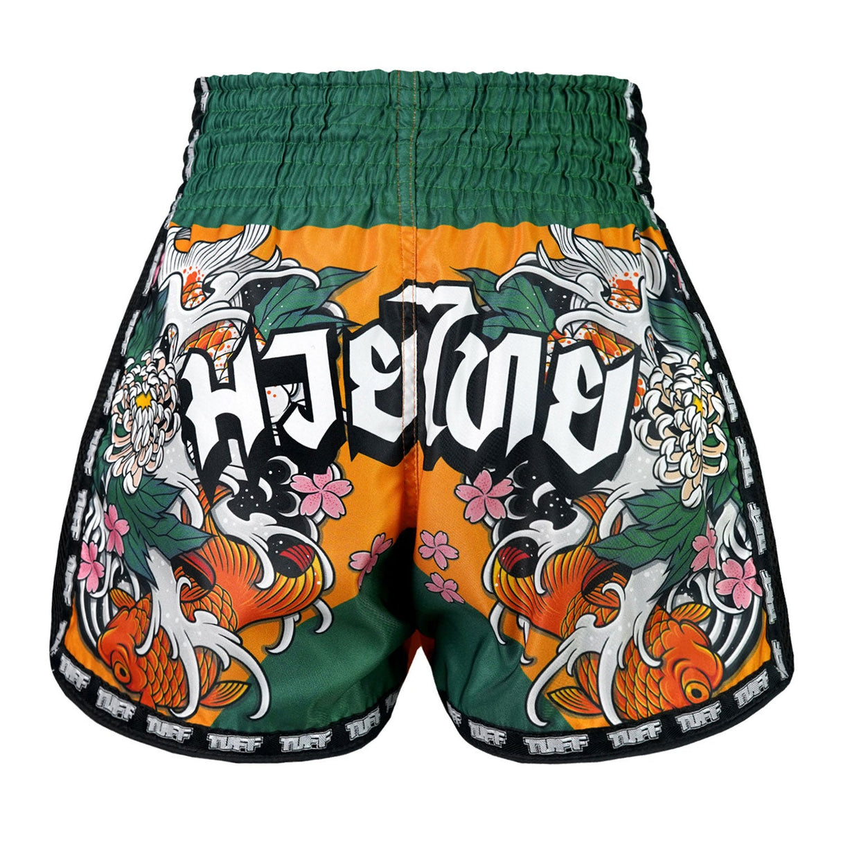 MSC105 TUFF Muaythai Shorts Retro Style Tora Mori to Kingyo