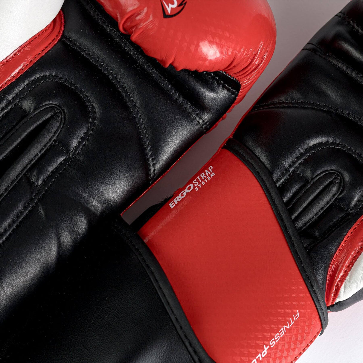 Fitness boxing gloves Rival RB7 red black durable synthetic design