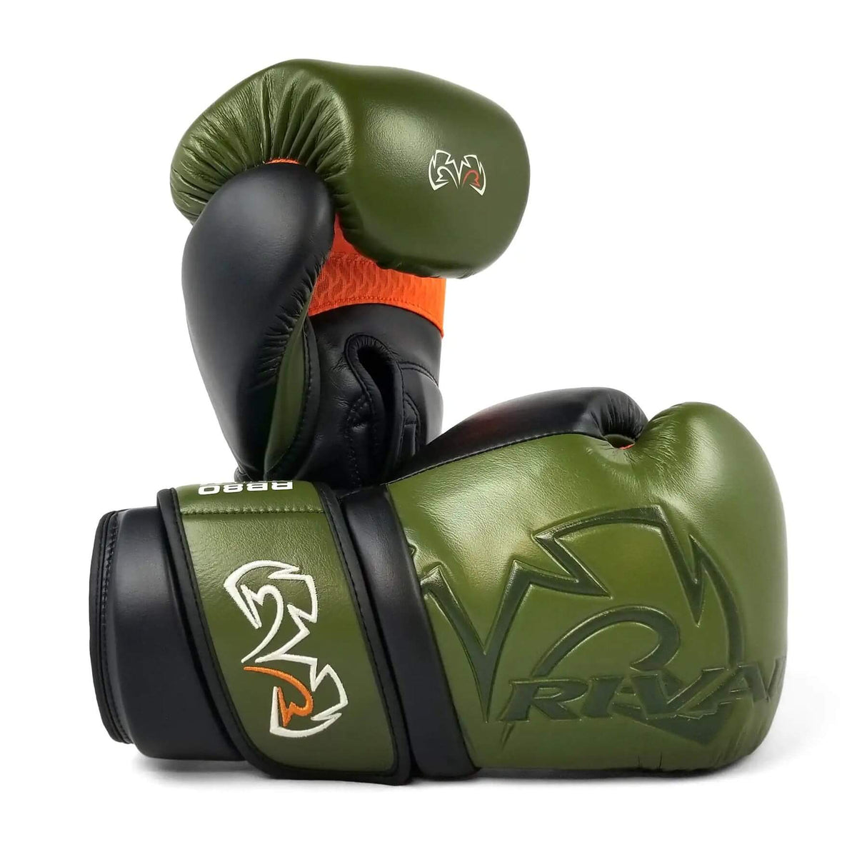 Premium Rival RB80 Impulse Khaki boxing gloves for heavy bag training