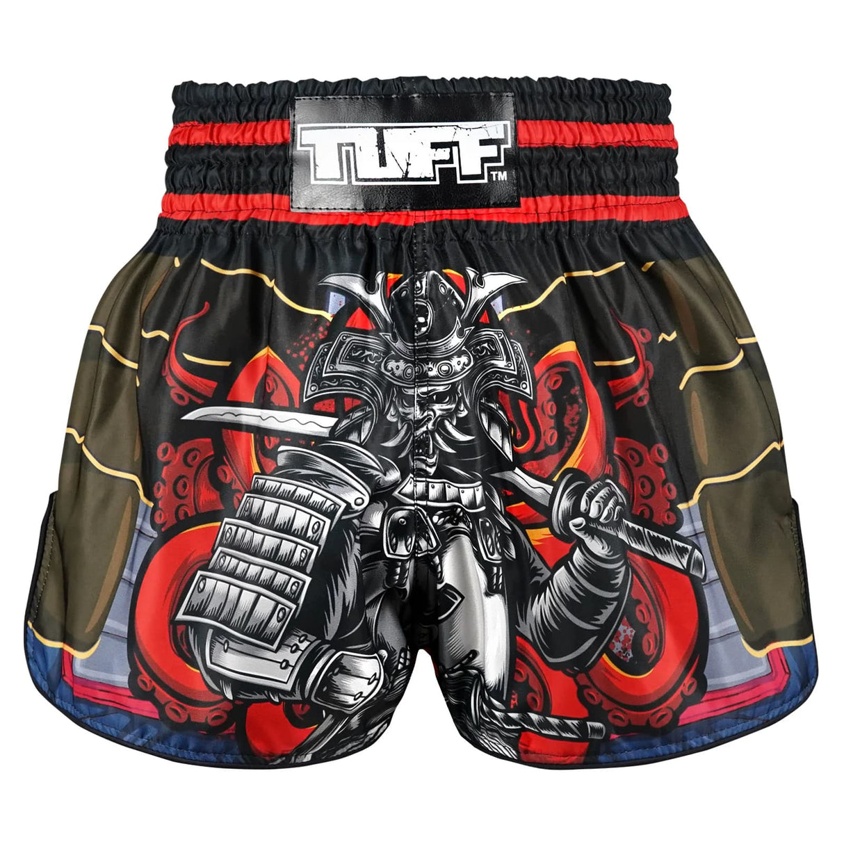 RMS101 TUFF High-Cut Retro Muaythai Shorts The Undefeated Steel Spirits